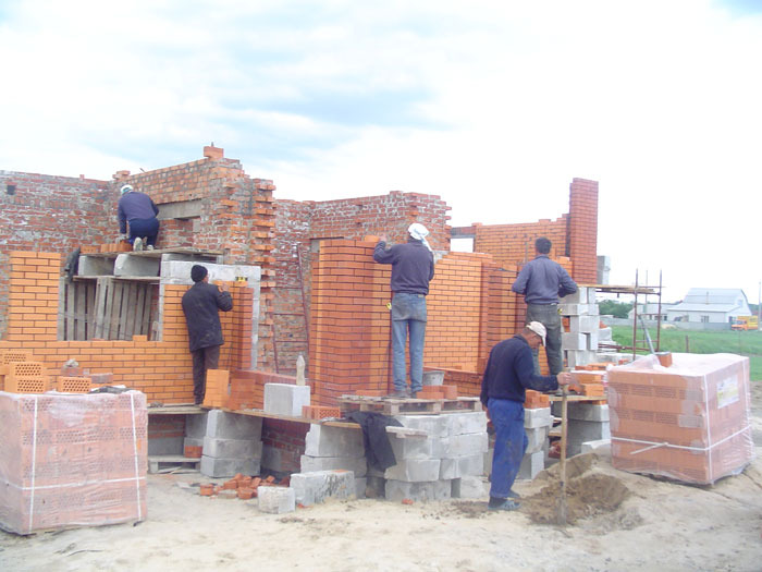 Cottage construction stages