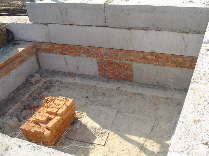 Cottage construction stages