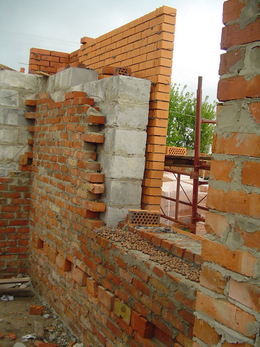 Cottage construction stages