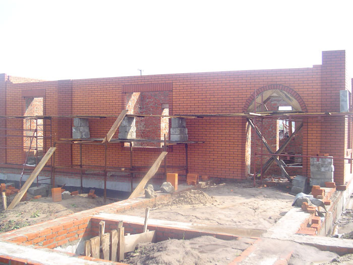 Cottage construction stages