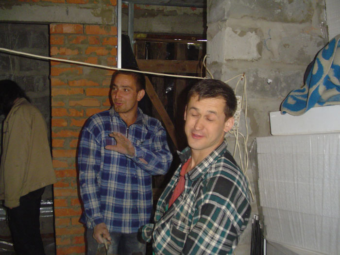The team on site