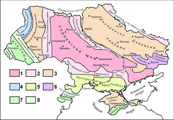 Карта Украины