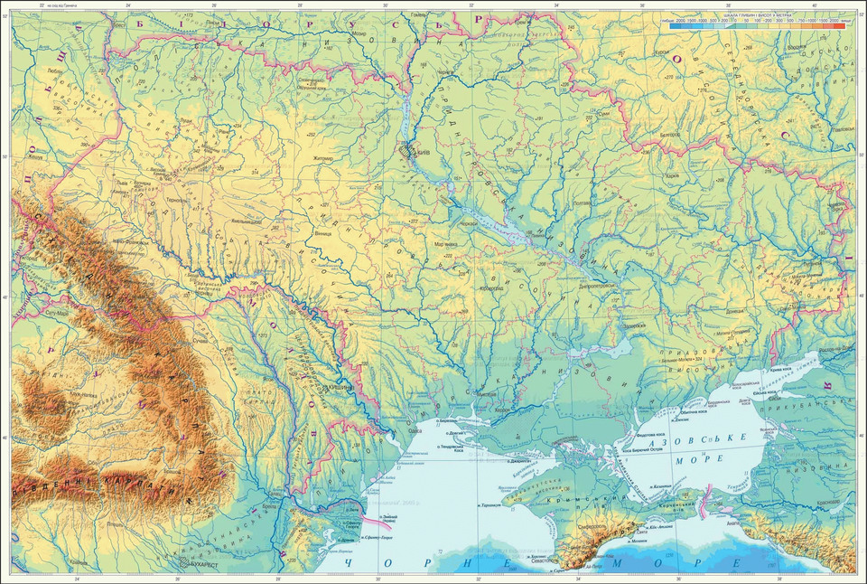 Карта Украины
