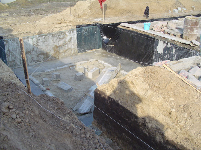 Cottage construction stages