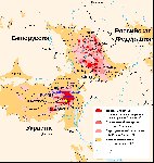 Загрязнение после Чернобыля большая карта